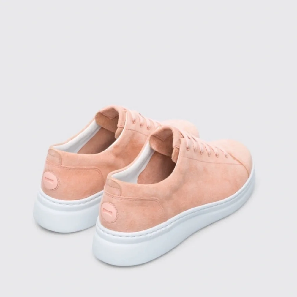 Camper Runner Up Sneakers in Light Pink Nubuck Leather Size 8 EU38